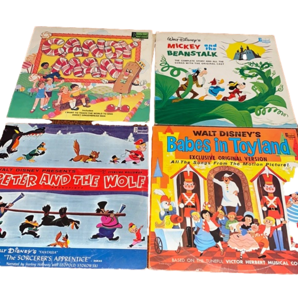 Vintage Disney Vinyl Records